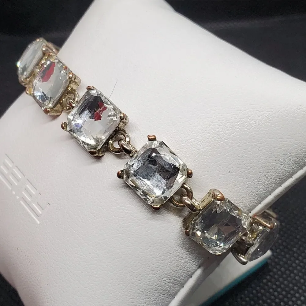 Loft Silver & Clear Rhinestone Bracelet